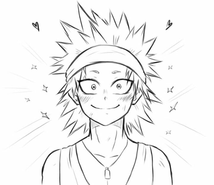 Contento Kirishima da colorare