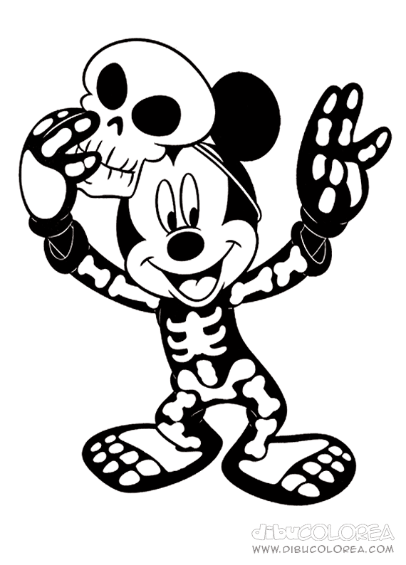 Costume da Topolino e Scheletro 