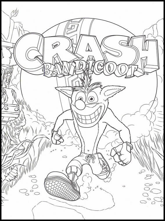 Crash Bandicoot 2 da colorare