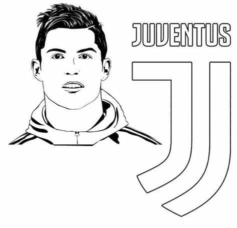 Cristiano Ronaldo alla Juventus da colorare