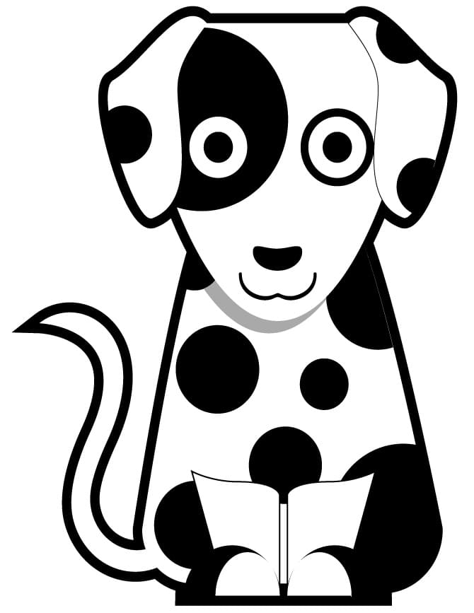 Cucciolo di dalmata da colorare