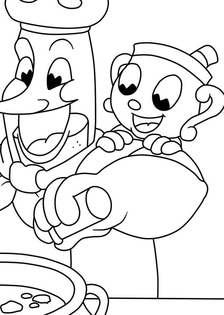 Cuphead e lo chef Saltbaker 