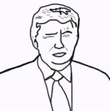 Disegnare Donald Trump da colorare