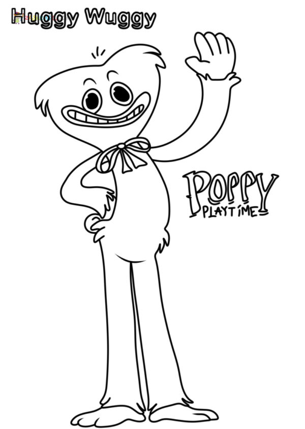 Disegno dal gioco Poppy Playtime 1 da colorare