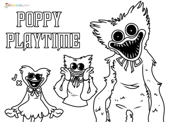 Disegno dettagliata Poppy Playtime da colorare