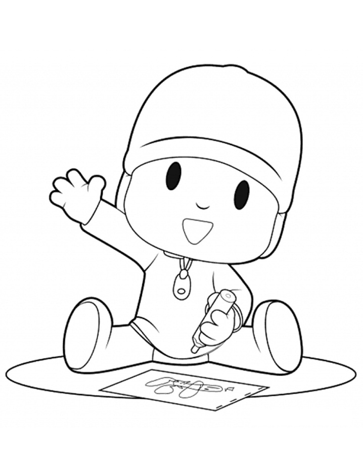 Disegno di Pocoyo da colorare