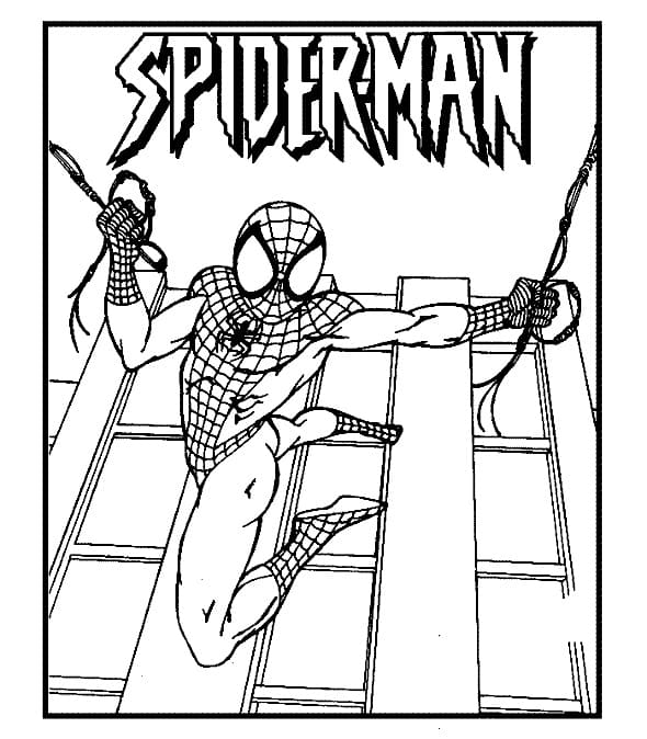 Disegno di Spiderman da colorare