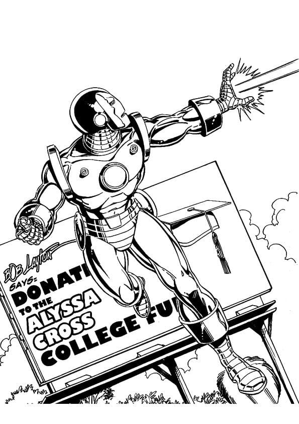 Disegno Iron Man da colorare