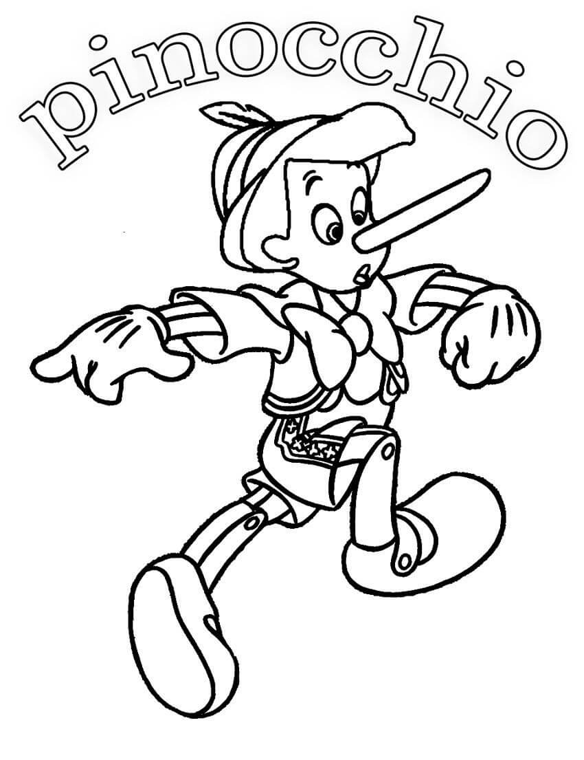 Disegno Pinocchio. da colorare