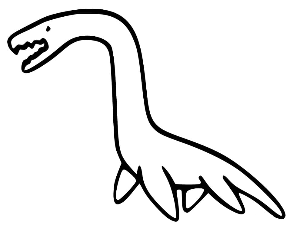 Disegno Plesiosauro da colorare