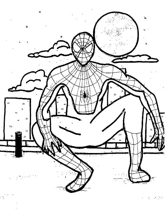 Disegno Spiderman da colorare