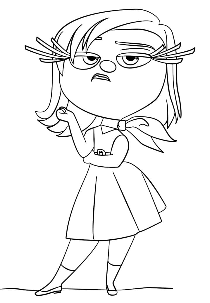 Disgust Inside Out da colorare