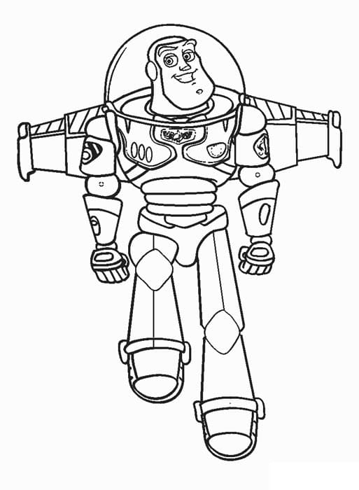 Disney Buzz Lightyear gratuito da colorare