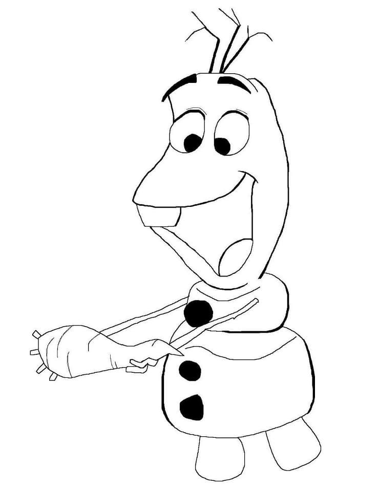 Disney Olaf da colorare