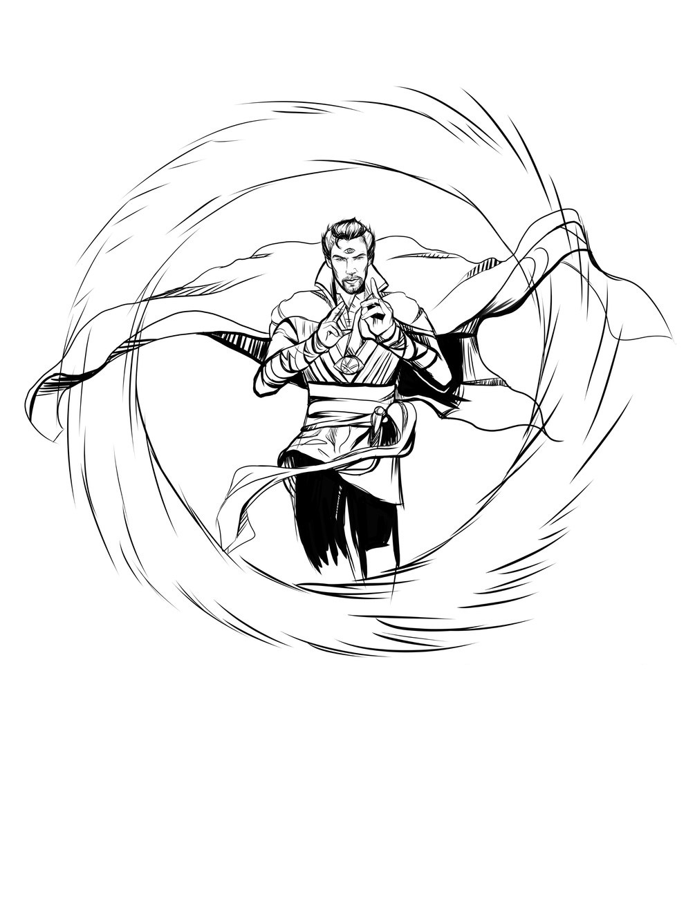 Doctor Strange Apri il cancello magico da colorare