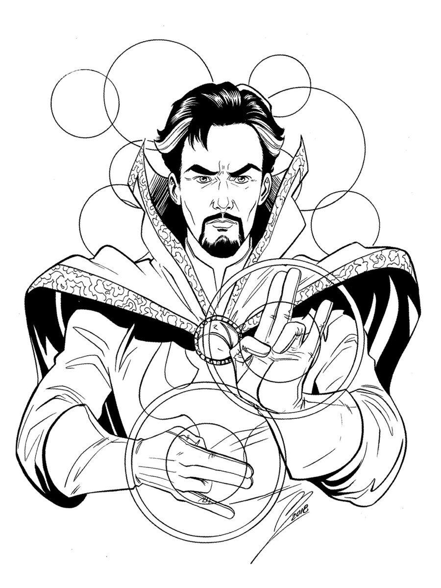 Doctor Strange E il suo potere da colorare