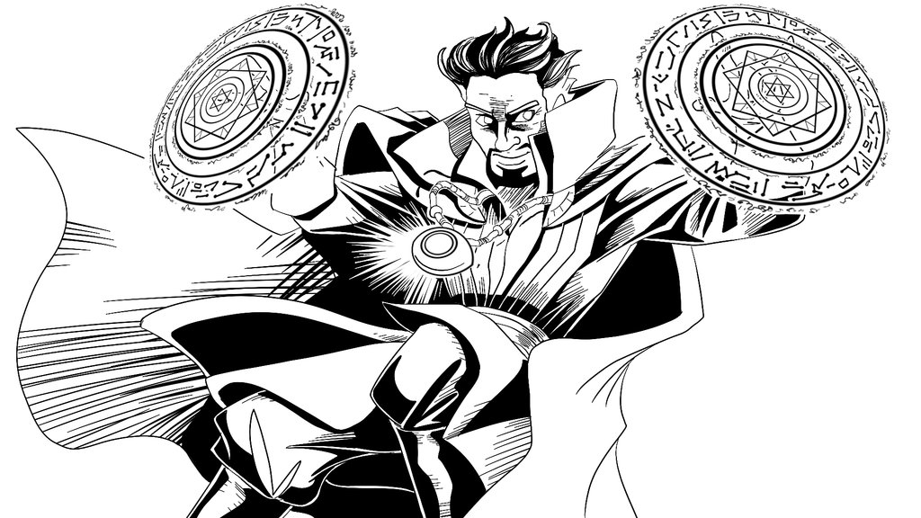 Doctor Strange Utilizzo del potere da colorare