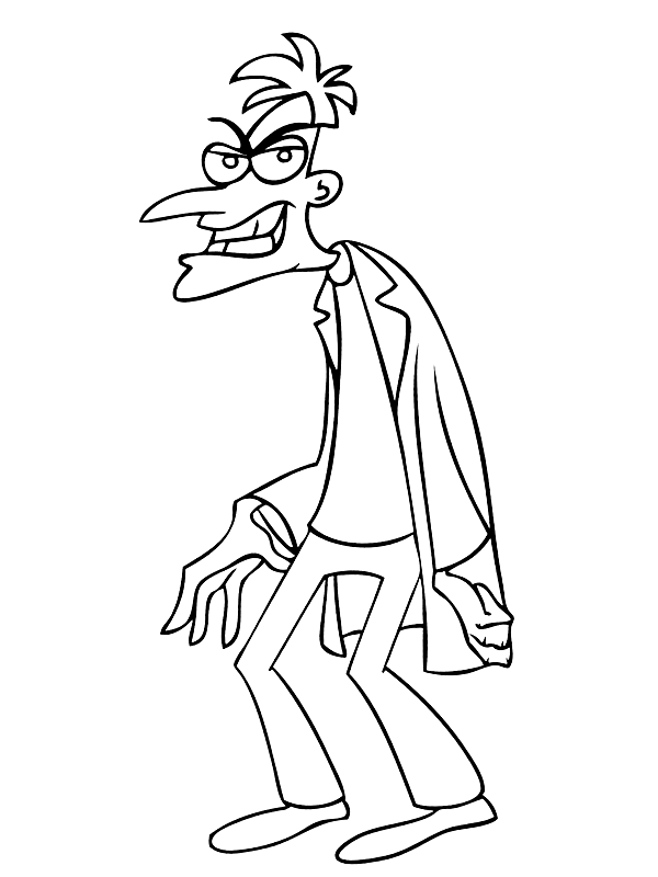 Dottor Doofenshmirtz da colorare