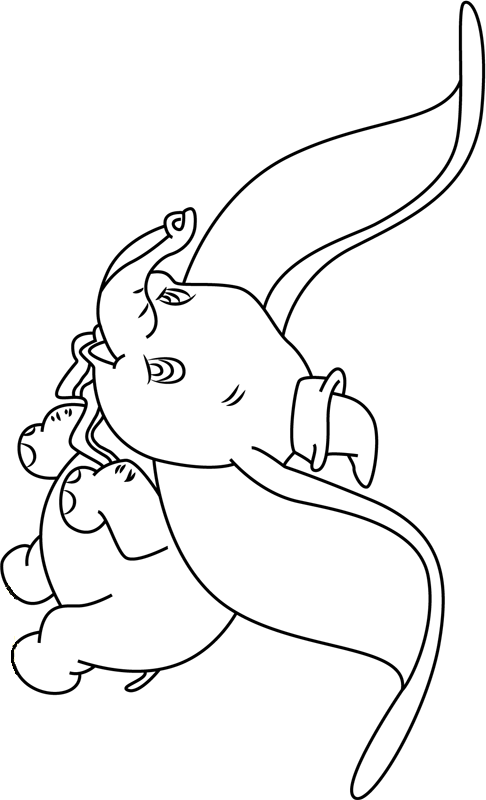 Dumbo felice che vola 