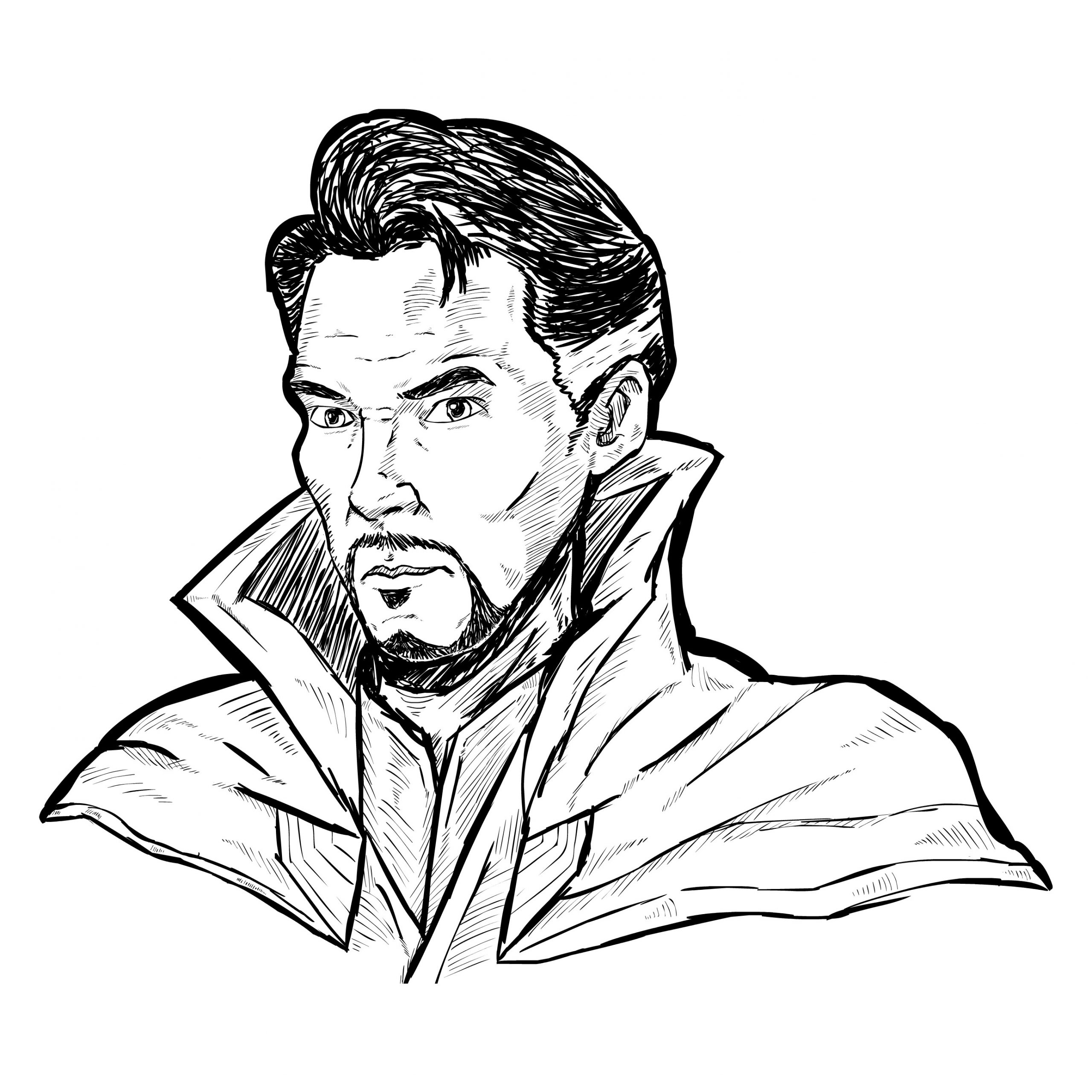 Eccezionale Doctor Strange da colorare