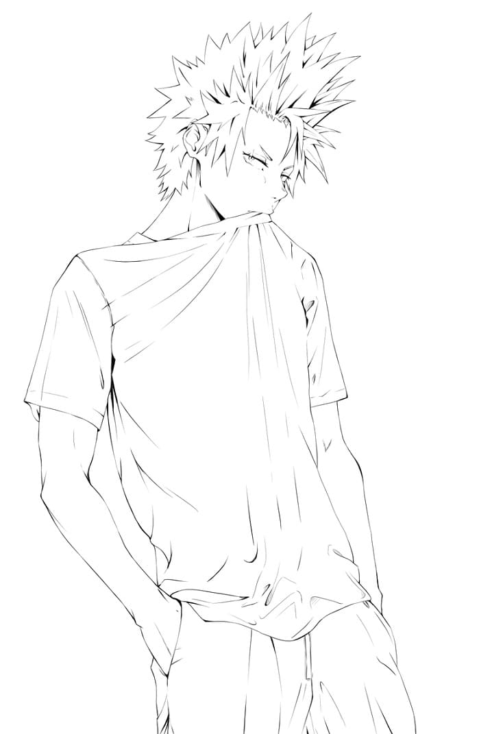 Eccezionale Kirishima da colorare