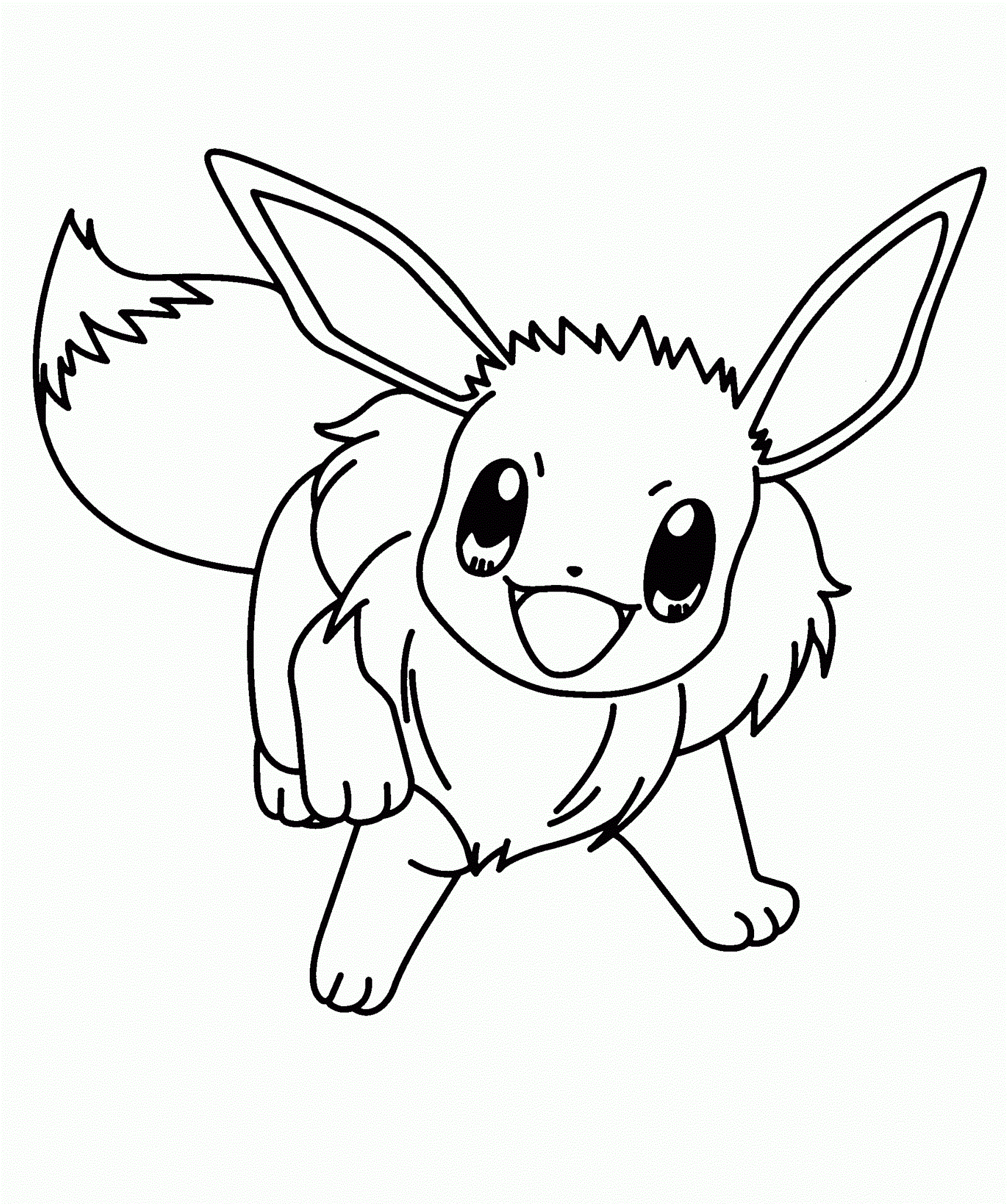 Eevee vuole giocare da colorare