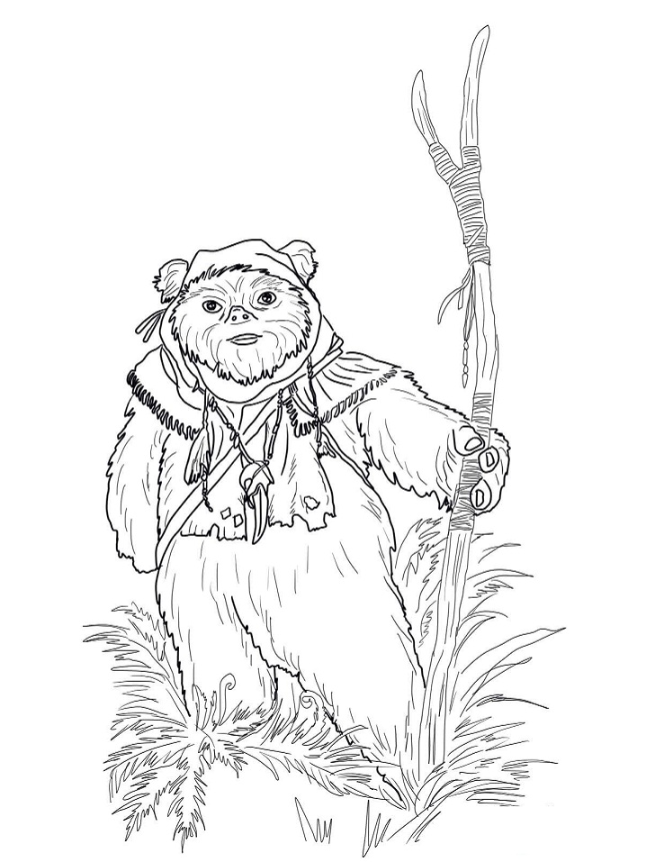 Ewok da colorare