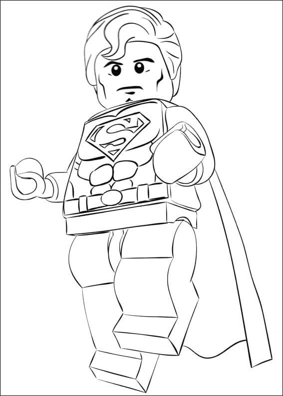 Fantastico Superman Lego da colorare