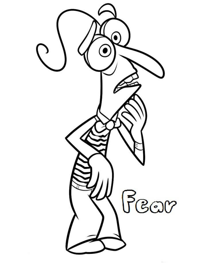 Fear di Inside Out da colorare