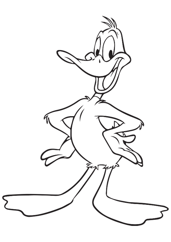 Felice Daffy Anatra da colorare