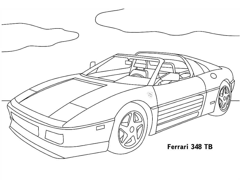 Ferrari 348 TB da Colorare 