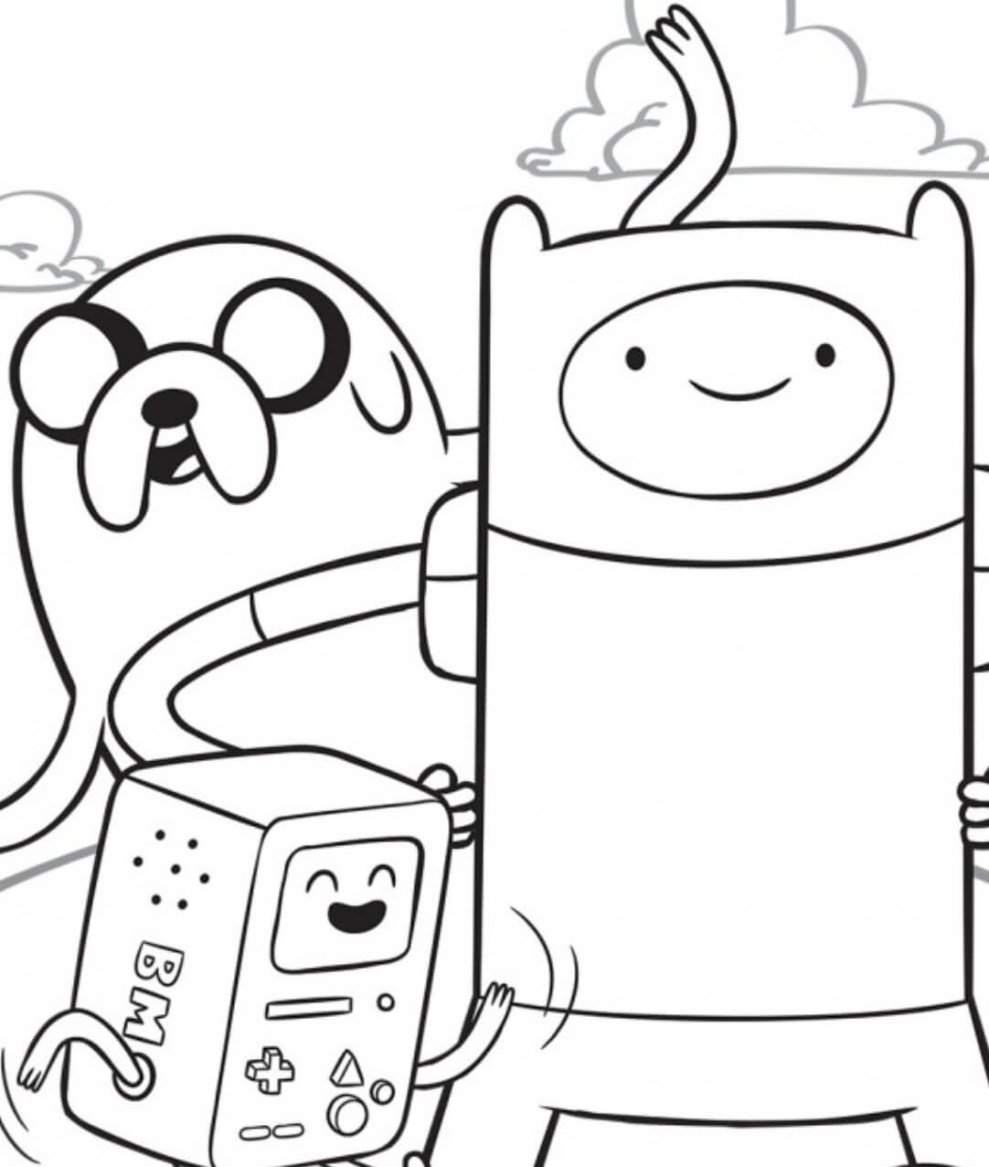 Finn e Jake, BMO da colorare