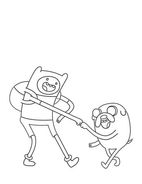 Finn e Jake Divertenti da colorare