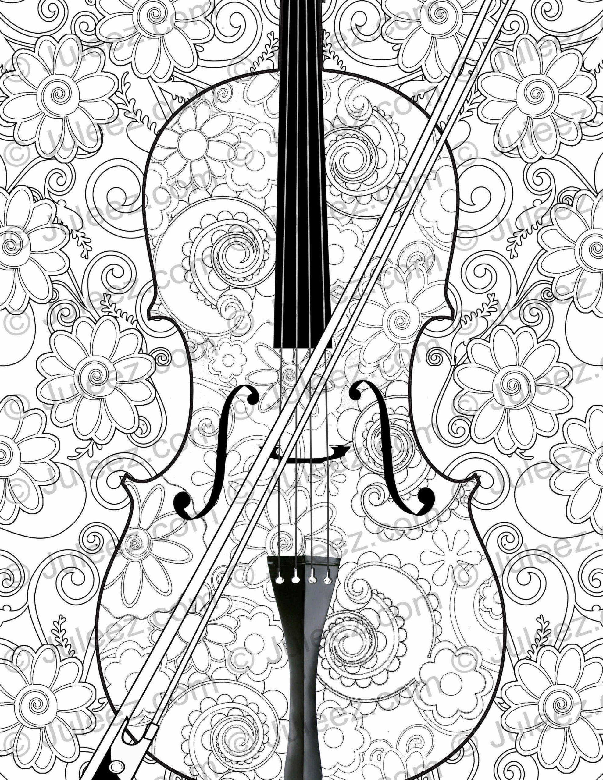 Fiore di Violino da colorare