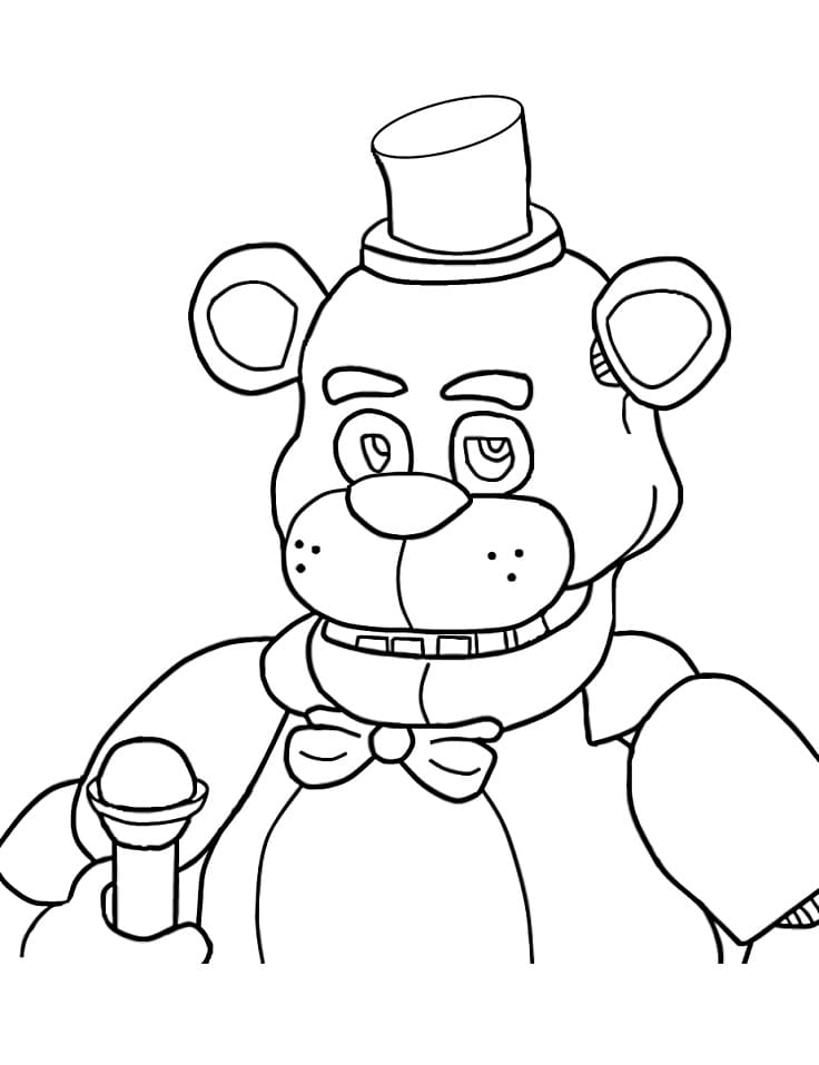 FNAF Freddy da colorare