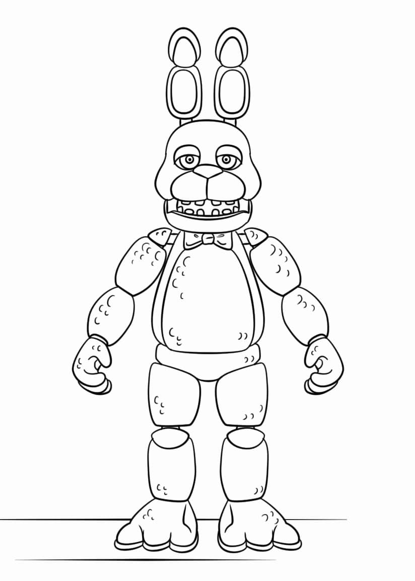 FNAF Giocattolo Bonnie da colorare