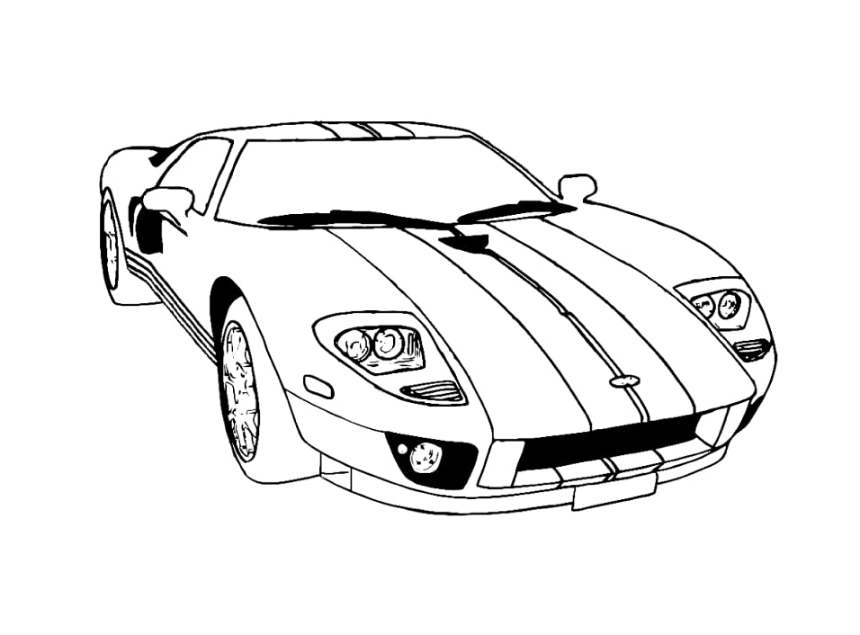 Ford GT da colorare