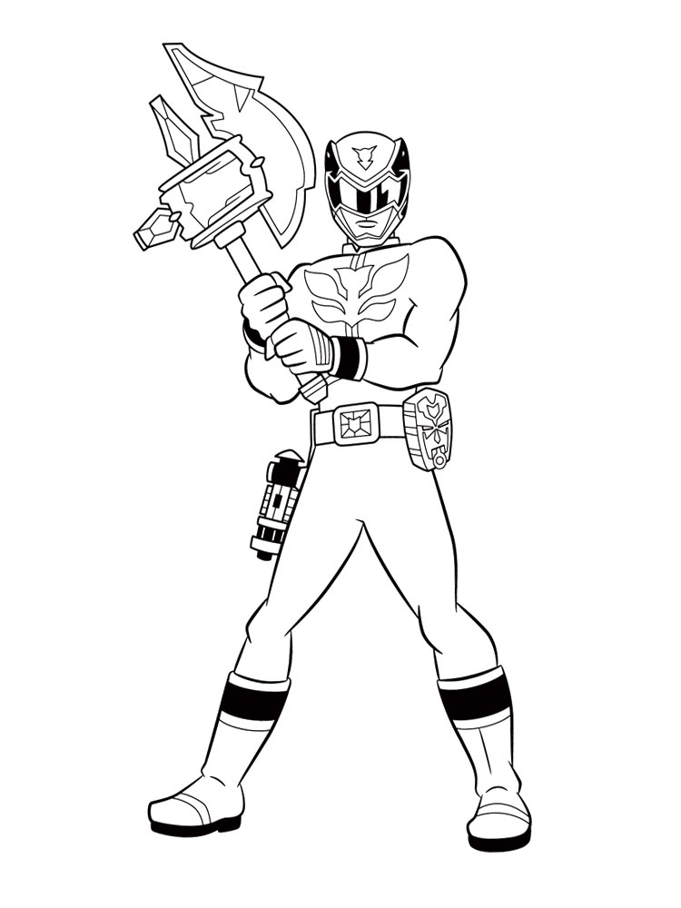 Forte Power Ranger da colorare