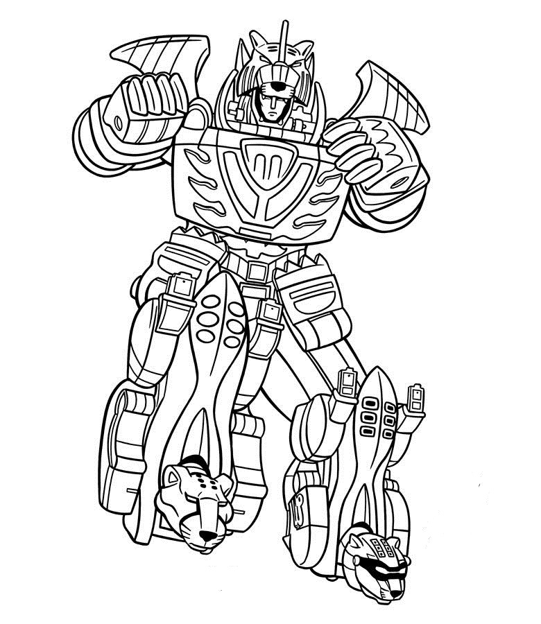 Freddo Megazord da colorare