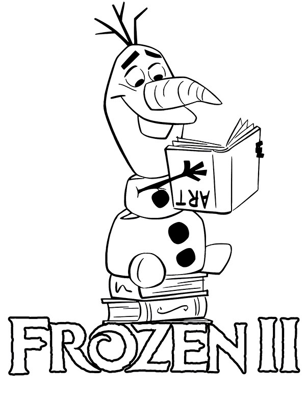 Frozen 2 Olaf da colorare