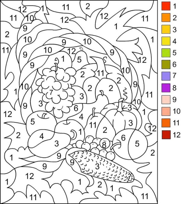 Frutti e bacche sani da colorare