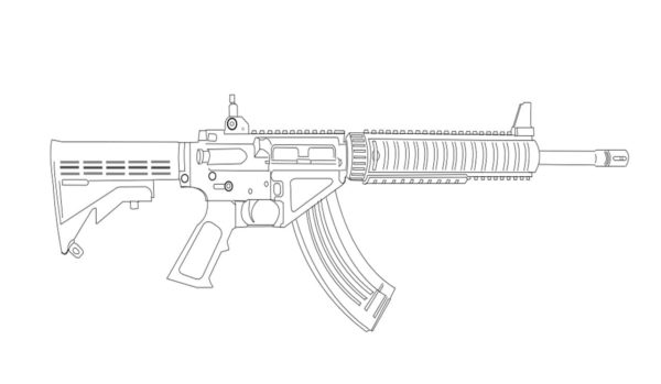 Fucile M4A1-S da colorare