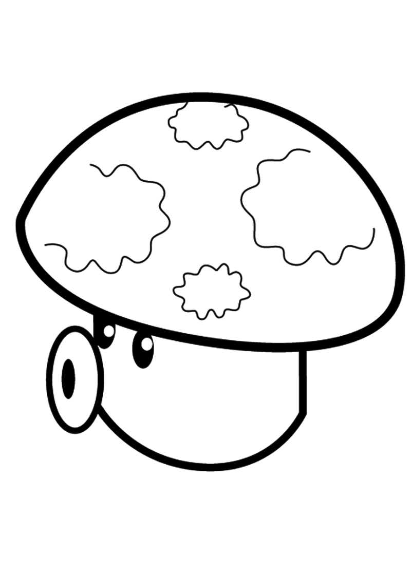 Fungo soffiato da colorare