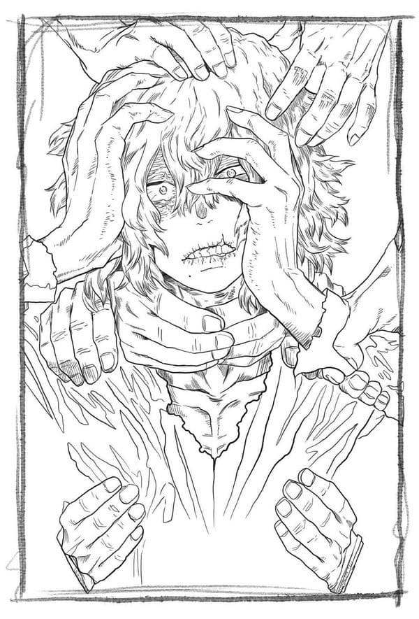 Furfante Shigaraki Tomura da colorare
