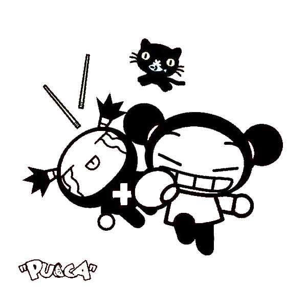 Garu Piange e si Diverte Pucca da colorare