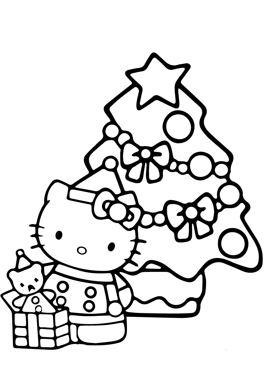 Gattino E Albero Di Natale 