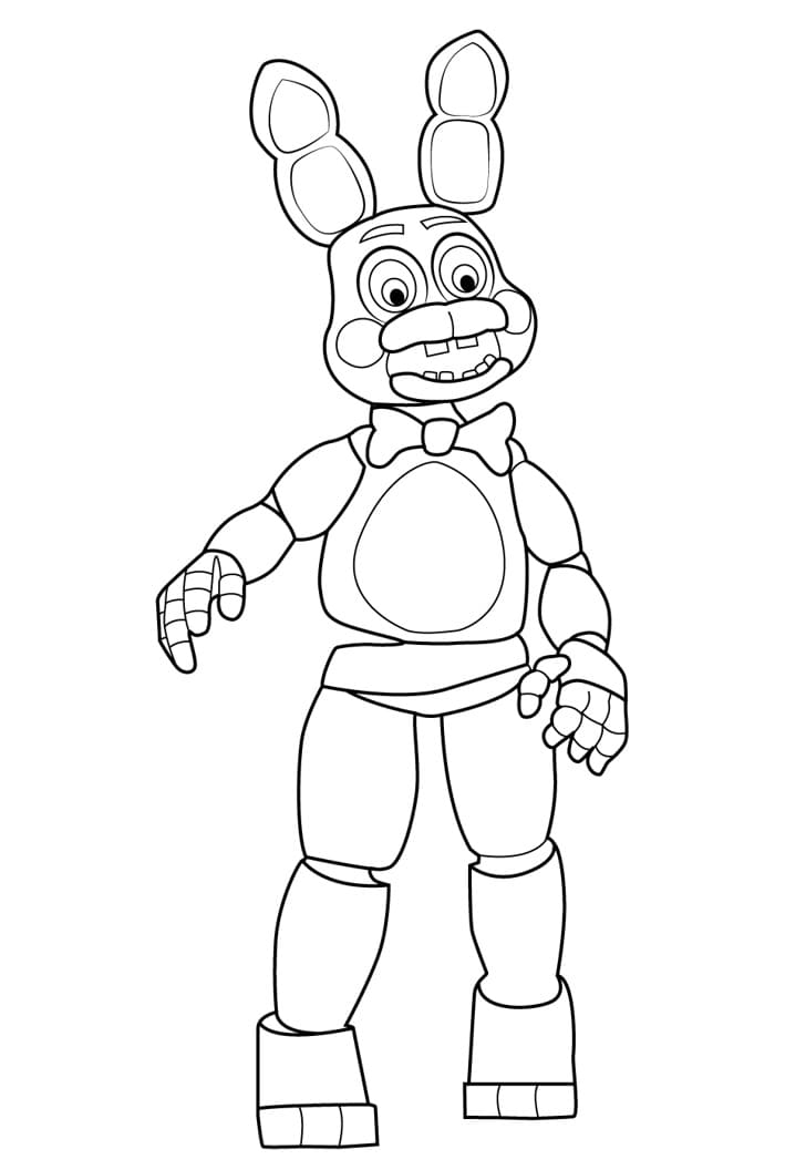 Giocattolo Bonnie FNAF da colorare