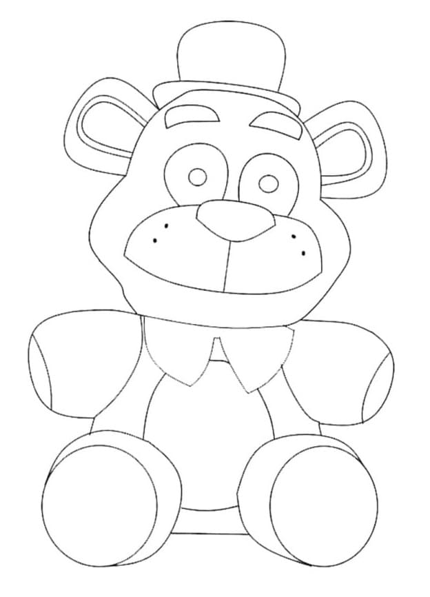 Giocattolo carino Freddy FNAF da colorare