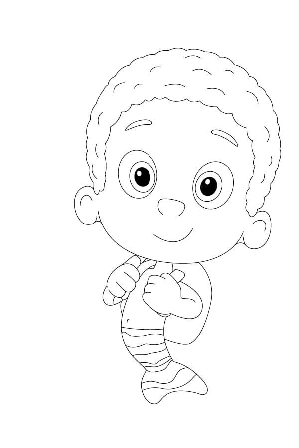 Goby Sorridente da colorare