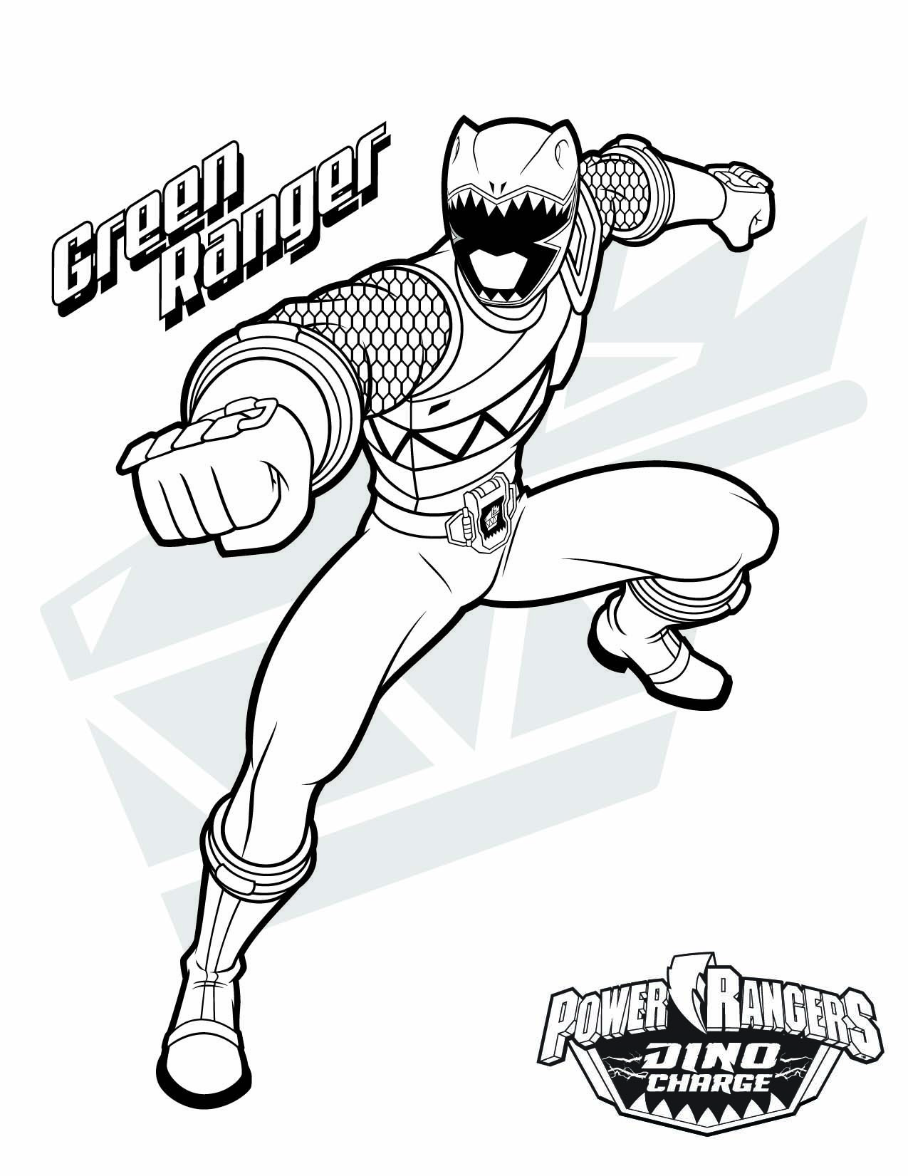 Green Ranger da colorare